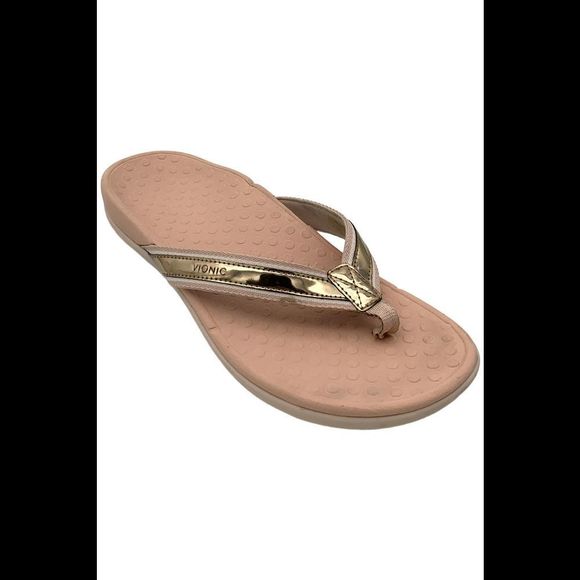 Vionic Women's Tide Sport Thong Sandal Pink/Rose Gold - Medium - Picture 1 of 3